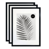 Pfa Perspex Window Set of 3 A2 for A3 Black Frames –
