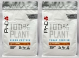 PhD 100% Plant Vegan Protein Salted Caramel 2 x 1kg 80 Servings (BBE 31-05-2026)