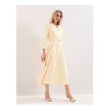 Phase Eight Online Only V-Neck Belted Midi Skater Dress