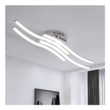 Pheashine Modern Wave-Shaped LED Ceiling Light, 24W, 6000K White Light,