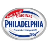 Philadelphia 280g Family Pack – Original/Light/Garlic & Herbs (Nectar Price)