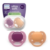 Philips Avent Ultra Soft Orthodontic Soothers, BPA-Free, 2 Pack