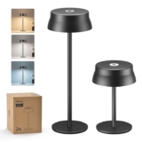 Philips Cordless Table Lamps (2) Rechargeable Battery, 2 Adjustable Height, Touch Control & 3 Color, Waterproof Sold By Favourline-UK/FBA