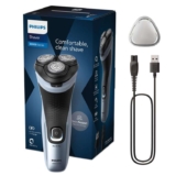 Philips Electric Shaver Series 3000X – Wet & Dry Electric Shaver for Men in Celestial Blue