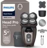 Philips Head Shaver Pro 9000 Series – 360 Flexing Head & ComfortCut Blades for Clean Shave, Model HS9980/15 – Prime Exclusive