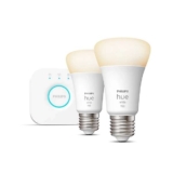 Philips Hue E27 LED Cool white & warm white A60 Non-dimmable Smart lighting starter kit (Free C&C Only in Limited Locations)