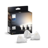 Philips Hue GU10 Smart LED Spotlight (3-Pack) White Ambiance, 12.6 watts