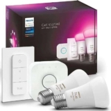 Philips Hue White/Colour Ambiance Wireless Lighting LED Starter Kit E27 Refurb. Includes hub, 2 white/colour bulbs & dimmer W/Code ITstor