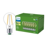 Philips LED A60 E27 40W Warm White 6-Pack