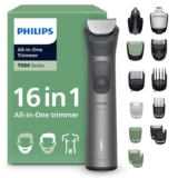Philips Multigroom 7000 Series All-in-One 16-Piece Trimmer – Shaver and Clipper for Beard, Nose, Hair, and Body