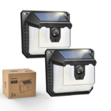 Philips Outdoor Solar Lights with Motion Sensor, 120 LED Solar Security Wall Lights, 2 Pack – Sold by Favourline-UK / FBA