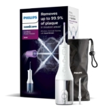 Philips Sonicare Cordless Power Flosser 3000 Oral Irrigator – Water Flosser for Teeth, Gums and Dental Care, White (Model HX3826/31)
