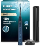 Philips Sonicare DiamondClean 9000 Series Power Electric Toothbrush Special Edition – Sonic Brush, Dark Blue, 1 X C3 Premium Plaque Control Brush Head (Model HX9911/88)