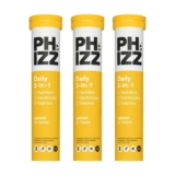 Phizz Electrolyte, Multivitamin & Hydration Tablets – 60 Effervescent Tablets (Lemon)