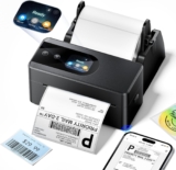 Phomemo PM64D Thermal Label Printer Upgraded with Touchable Screen, 4×6 Bluetooth Shipping Label Printer, Suitable for Postage, Address and Barcode, Compatible with Amazon, Vinted, Royal Mail