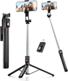 Phone Tripod & Selfie Stick, 170cm Extendable Portable Phone Tripod Stand