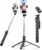 Phone Tripod & Selfie Stick, 170cm Extendable Portable Phone Tripod Stand with Wireless Remote, Compatible with iPhone/Android