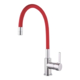 Piasa Pull-Out Spray Mixer Kitchen Tap Chrome & Red (587YT) (Free C&C)