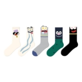 Pick Ferns in March Womens Funny Crew Socks, 5-Pack