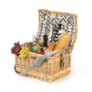 Picnic Wicker Basket for 4 – including Large Insulated Cool Bag & Cutlery Set