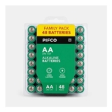 Pifco Alkaline Batteries 48 Family Pack – AA