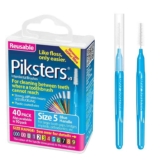 Piksters Interdental Brush Large Gaps 40 Pack Blue Size 5 – Prime Exclusive – Sold by Piksters / FBA