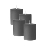 Pillar Candle Grey Set – 4 X18cm