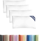 Pillowcases 4 Pack King 50×90 – Microfibre Envelope Closure – White