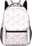 Pink Bow School Bag for Girls, Aesthetic Cute Preppy Kids School Backpack, Waterproof Kawaii Girls Rucksack Coquette Daypack for Teenage Secondary Primary Middle School Daily Use Birthday Gift
