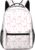 Pink Bow School Bag for Girls, Aesthetic Cute Preppy Kids School Backpack, Waterproof Kawaii Girls Rucksack Coquette Daypack for Teenage Secondary Primary Middle School Daily Use Birthday Gift