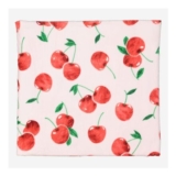 Pink Cherry Print Towel 91x137cm
