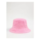 Pink Cotton Towelling Bucket Hat