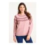 Pink Fairisle Detail Jumper