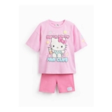 Pink Hello Kitty Print Shortie Pyjamas 12-13 Years