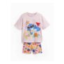 Pink Lilo & Stitch Print Shortie Pyjamas 7-8 Years