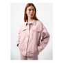 Pink Oversized Trucker Jacket