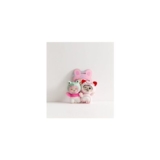 Pink Pack of 2 Fluffies Plush Key Rings