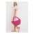 Pink Straw Shoulder Bag