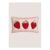 Pink Strawberry Embroidered Cushion