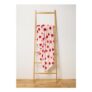 Pink Strawberry Print Fleece Throw