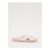 Pink Striped Crossover Slip on Slider Slippers