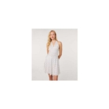 Pink Vanilla off White Polka Dot Slinky Mini Dress