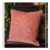 Pink Velvet Embroidered Tiger Cushion Cover