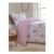 Pink & White Ballerina Cotton Reversible Single Duvet Set