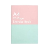 Pink and Aqua Exercise Book A4