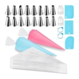 Piping Bags & Nozzles Kit, 100 Bags, 16 Nozzles