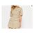 PixieGirl Petite Beige Brown Cotton Utility Mini Dress