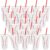 Plastic Cold Cups with Lids and Straws, 24-Pack Reusable Tumblers Large 710ml Baseball Themed BPA-free Food Grade PP Sports, Parties & Travel