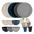 Plastic Dinner Set for 6 18pc Plates & Bowls