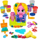 Play-Doh Hair Stylin Salon Playset with 6 Cans, Pretend Play Toys, Ages 3